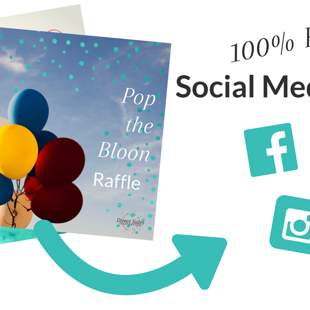 Social Media Tiles for use with the Pop the Bloon game for your party plan business.