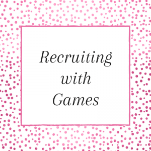 Recruiting games you can play at your next direct selling event. Grab the FREE printable too.