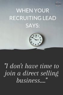 How to overcome: I don't have time – Direct Sales Inspiration