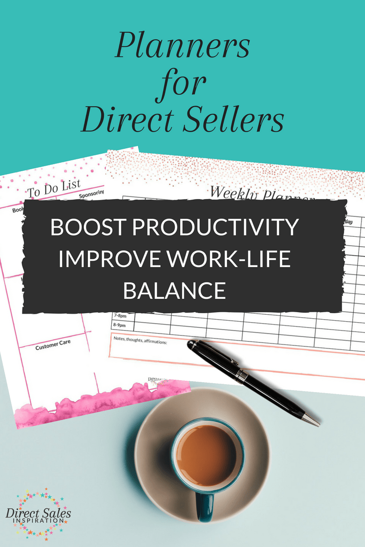 Use these planners to organize yourself and make your direct sales business portable.