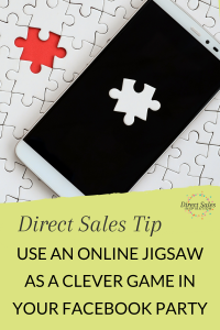 Pinterest: Use an online jigsaw as a clever game in your Facebook party
