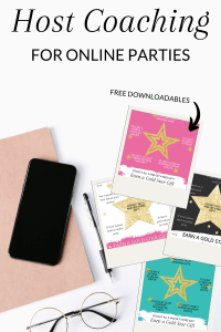 Host coaching for online parties with free downloadables.